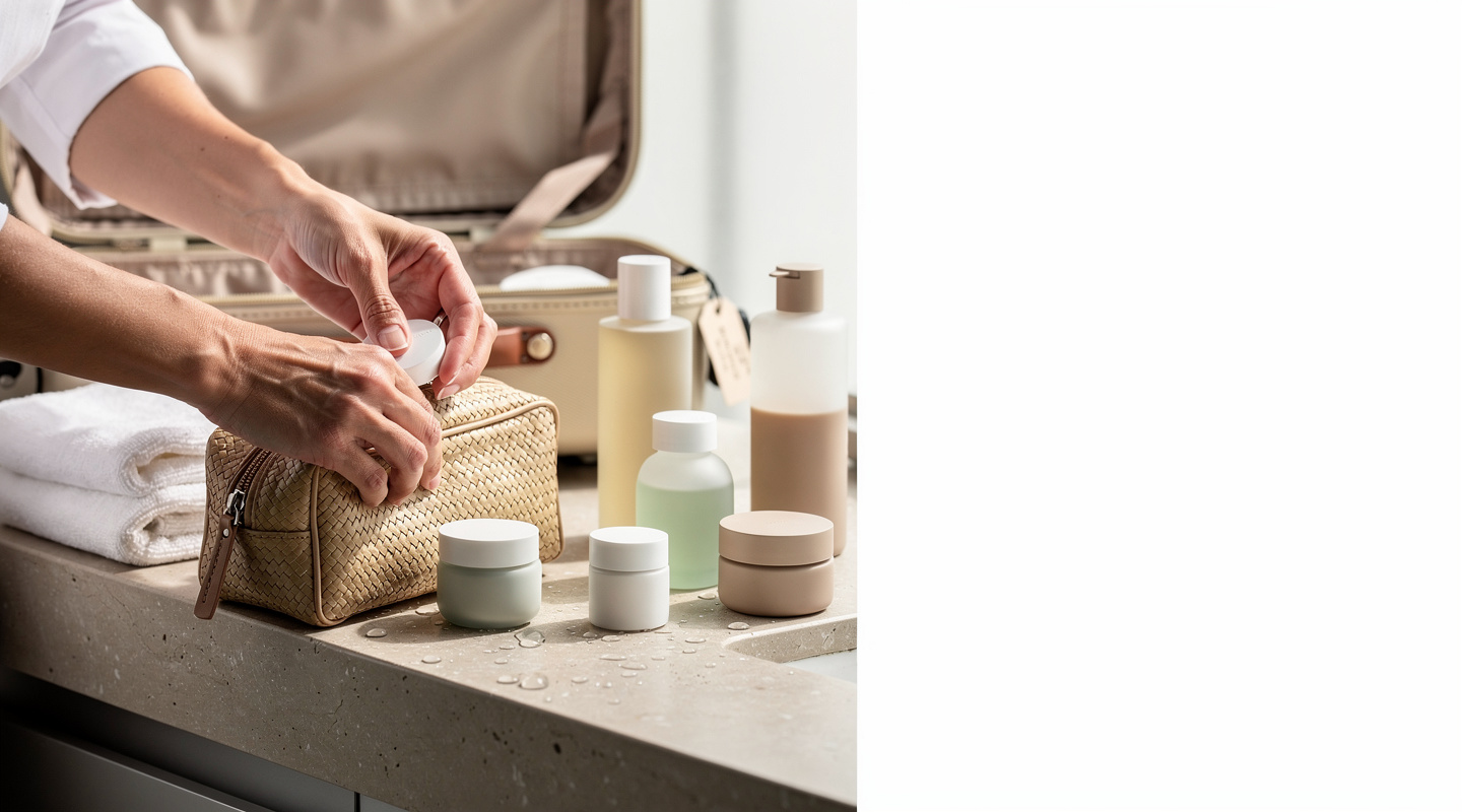 Photographie éditoriale réaliste : Cosmétiques moins chers à l’étranger : acheter sans mauvaise surprise